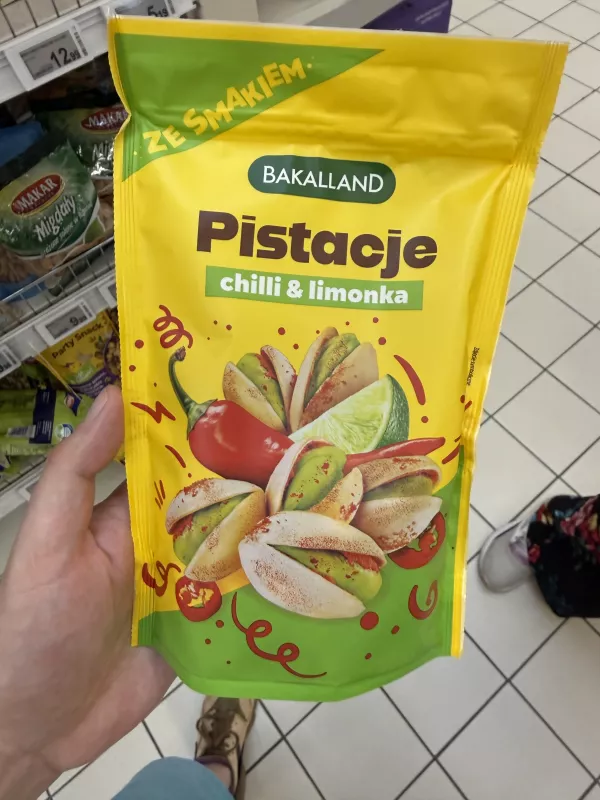 Bakalland Pistacje chilli & limonka | 170g