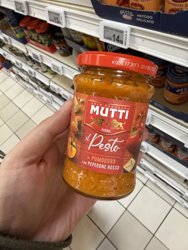 Mutti Pesto di Pomodoro con Peperone Rosso / Pesto z pomidorów i czerwonej papryki | 180g
