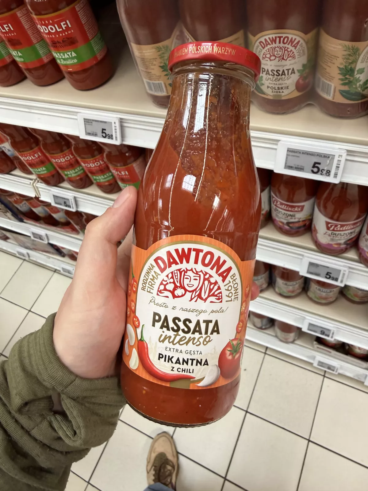 Dawtona Passata Intenso Pikantna z Chili | 500g
