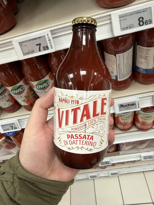 Vitale Passata di Datterino / Przecier pomidorowy z pomidorów datterino | 330g