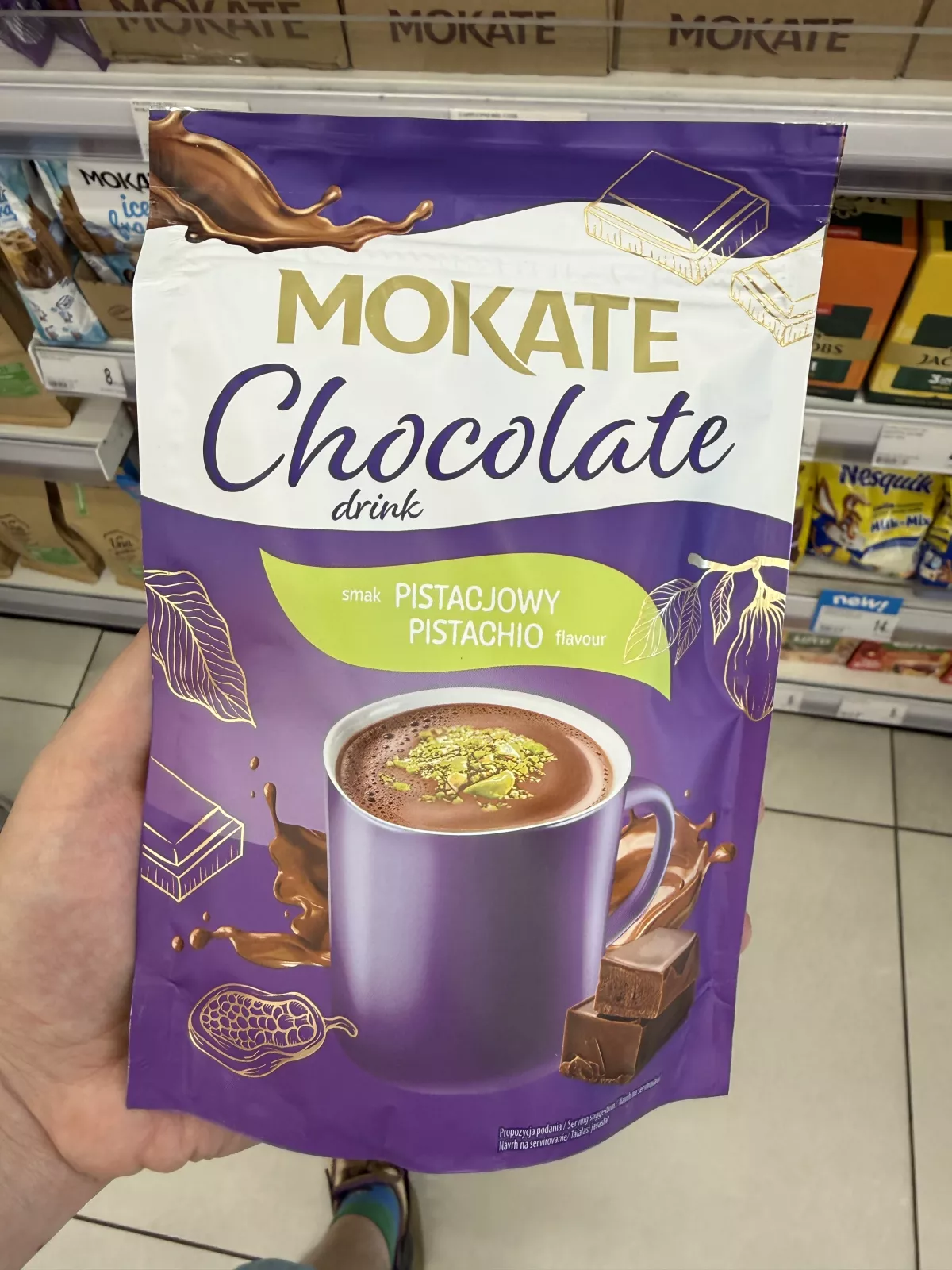 Mokate Chocolate drink smak pistacjowy | 120g