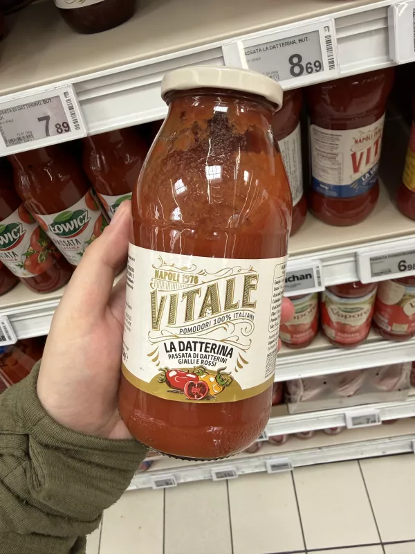 Vitale La Datterina Passata di datterini gialli e rossi / Przecier z pomidorów datterino czerwonych i żółtych | 500g