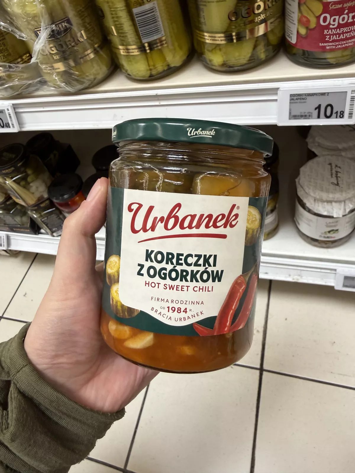 Urbanek Koreczki z ogórków Hot Sweet Chili | 500g