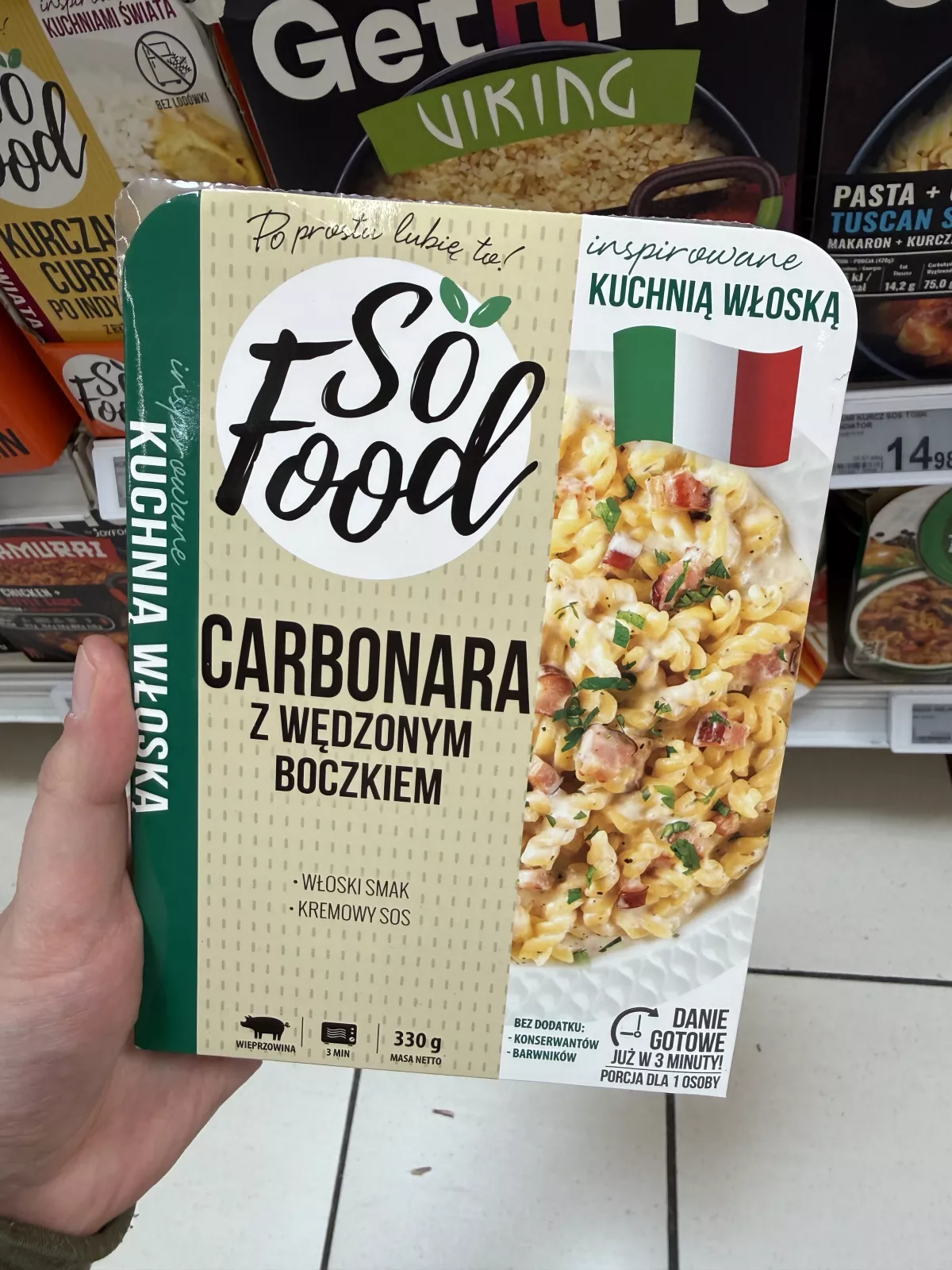 So Food Carbonara z wędzonym boczkiem | 330g