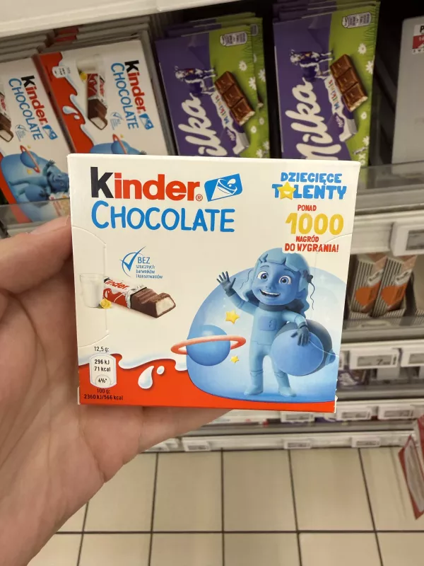 Kinder Chocolate Dziecięce Talenty 4 batoniki (astronautka) | 50g