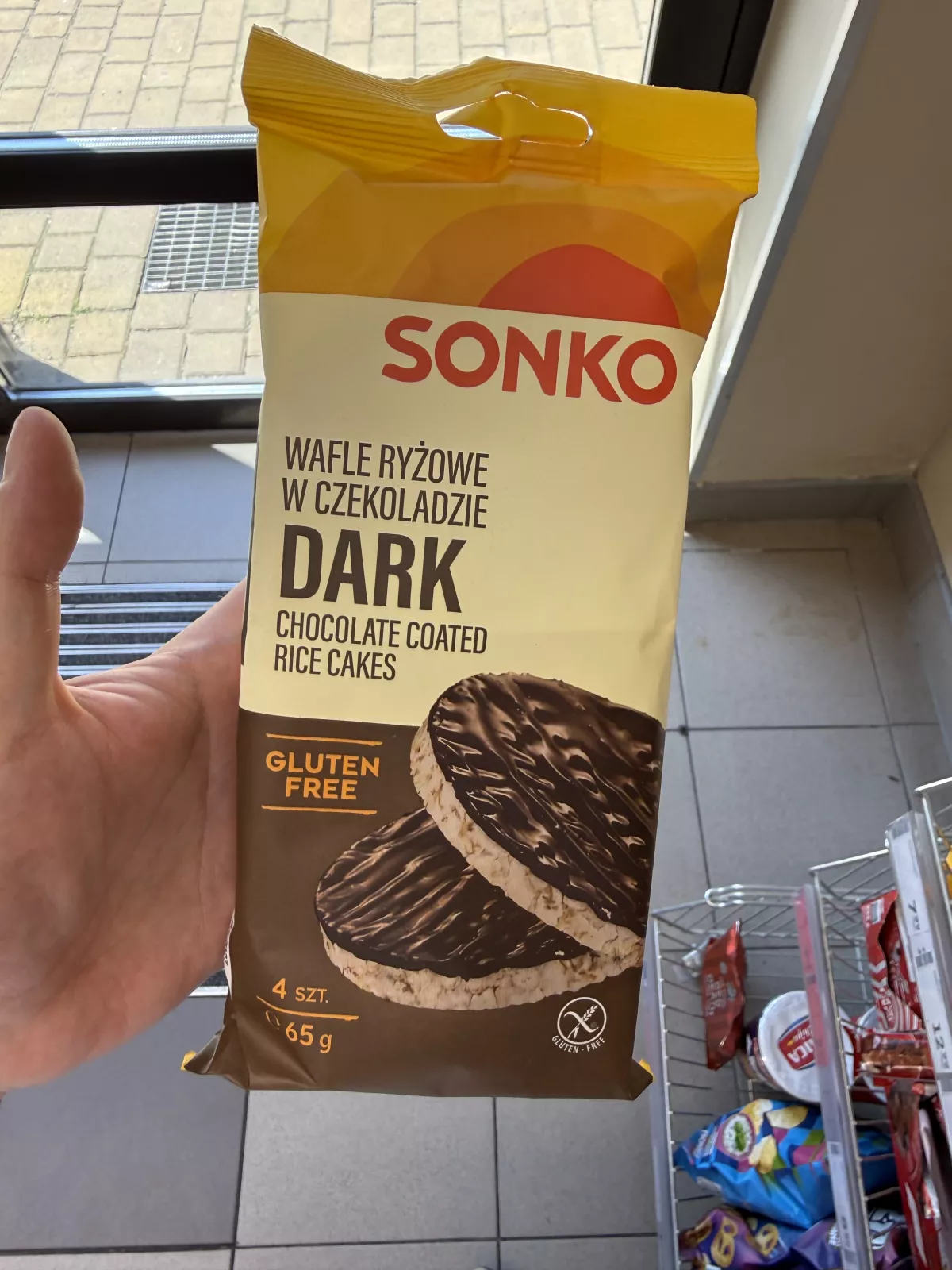 Sonko Wafle ryżowe w czekoladzie Dark | 65g