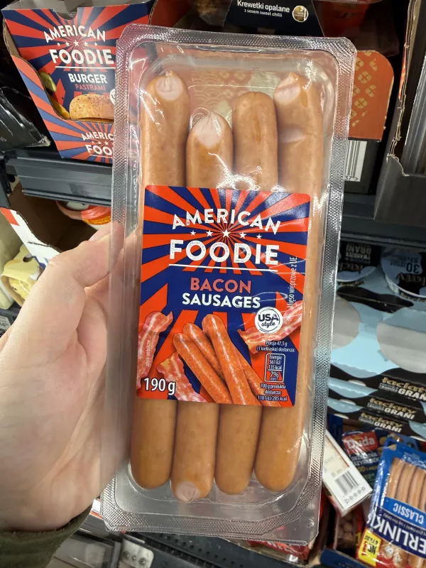 American Foodie Bacon Sausages | 190g