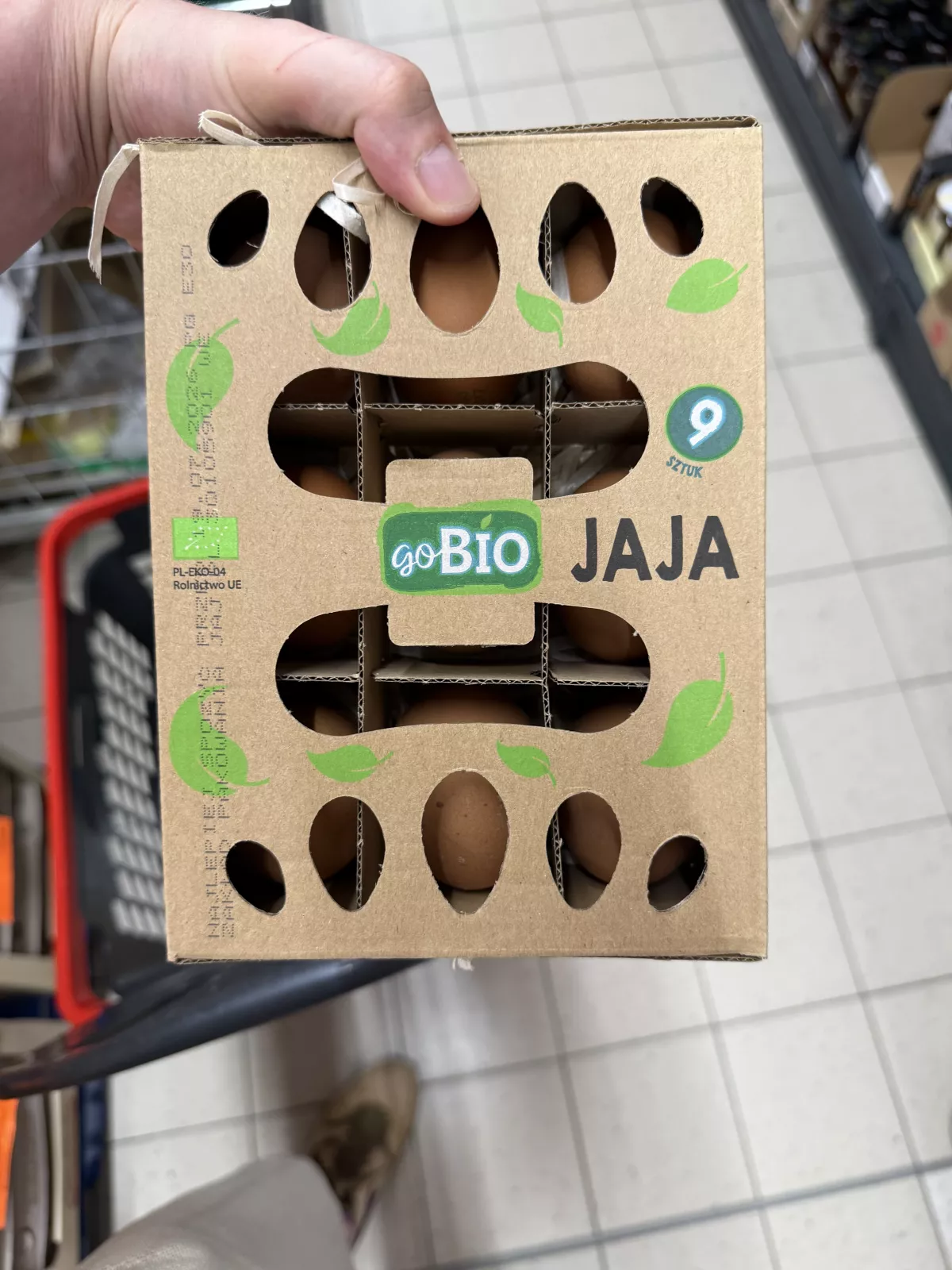goBIO Ekologiczne polskie jaja 9 sztuk | 468g