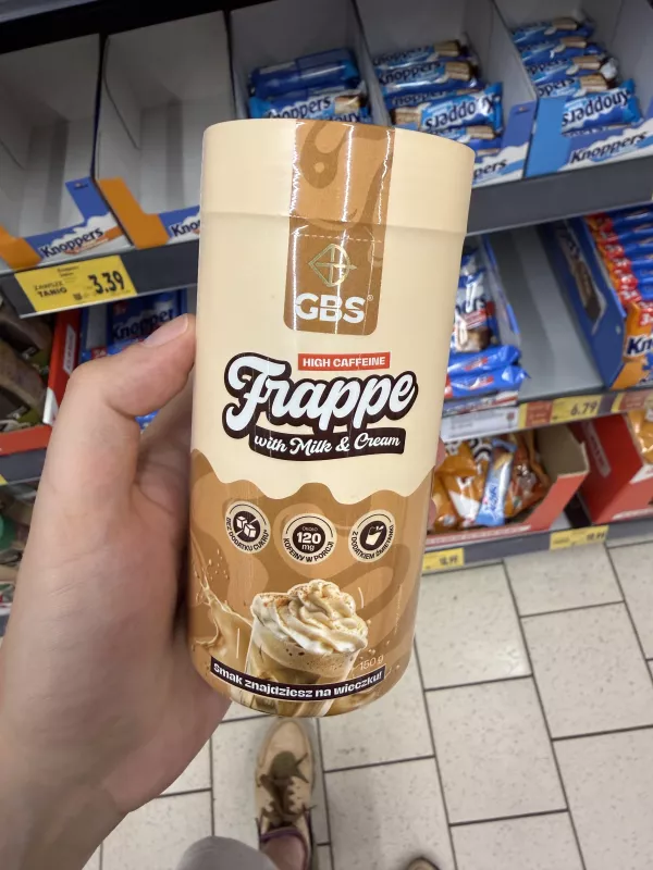 GBS Frappe High Caffeine with Milk & Cream o smaku Lodów Krówkowych | 150g