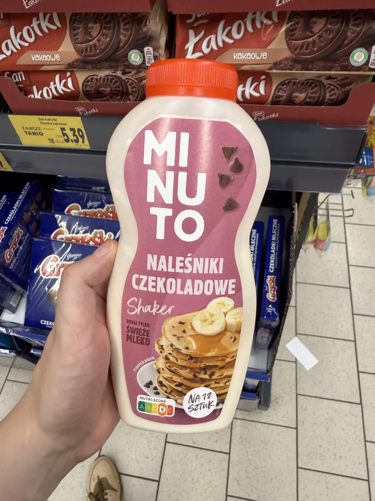 Minuto Naleśniki czekoladowe Shaker mieszanka naleśnikowa z kropelkami czekolady | 234g