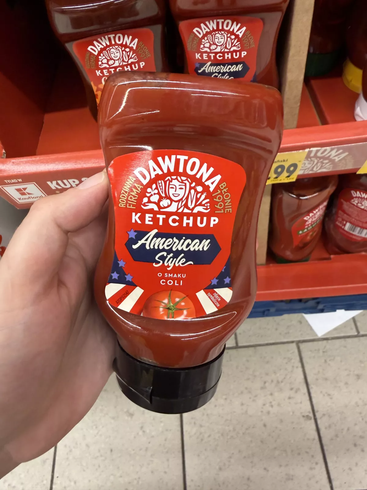 Dawtona Ketchup American Style o smaku coli | 330g