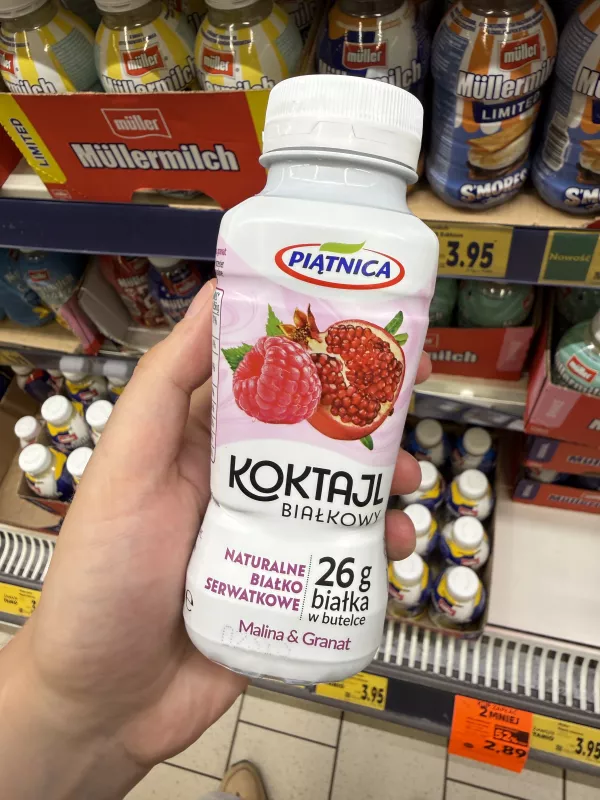 Piątnica Koktajl Białkowy Malina & Granat | 250ml / 256g