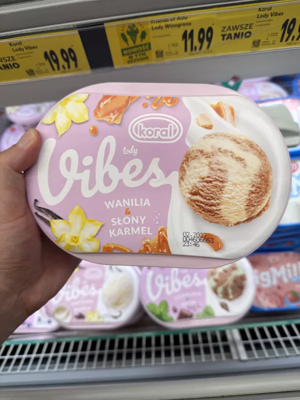Koral Vibes Wanilia & Słony Karmel | 475g / 1000ml