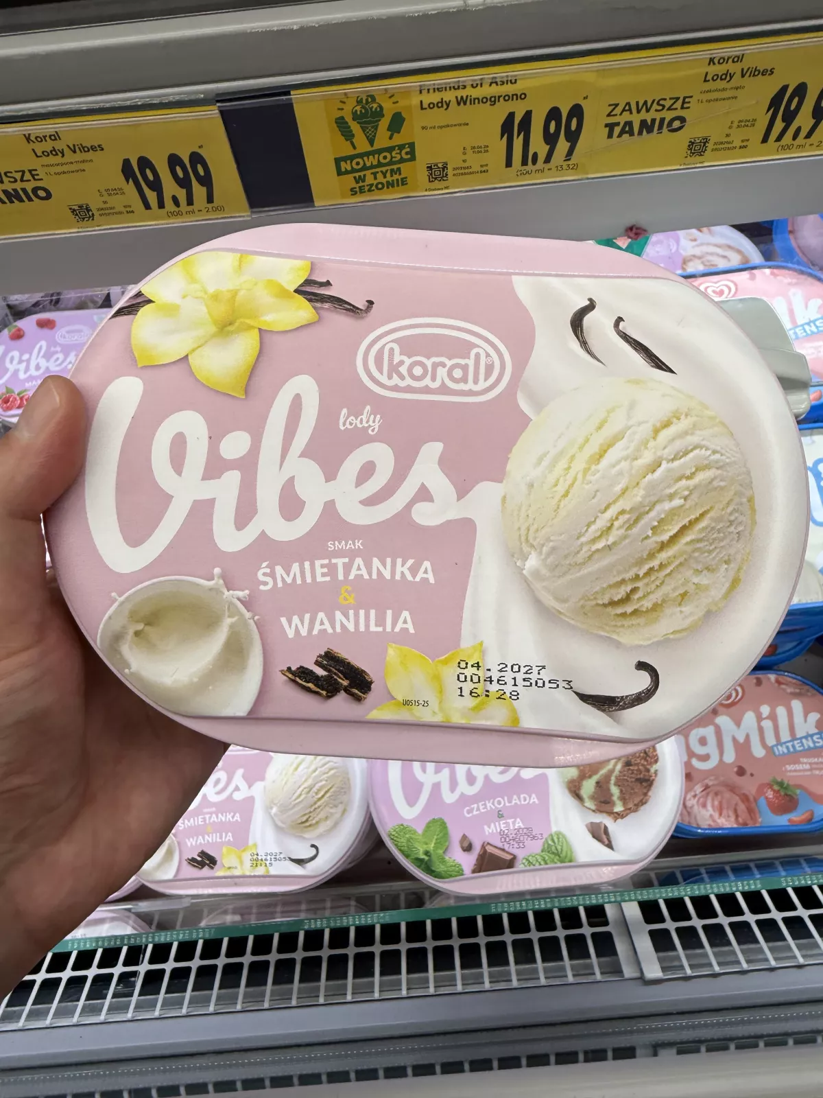 Koral Vibes Śmietanka & Wanilia | 475g / 1000ml