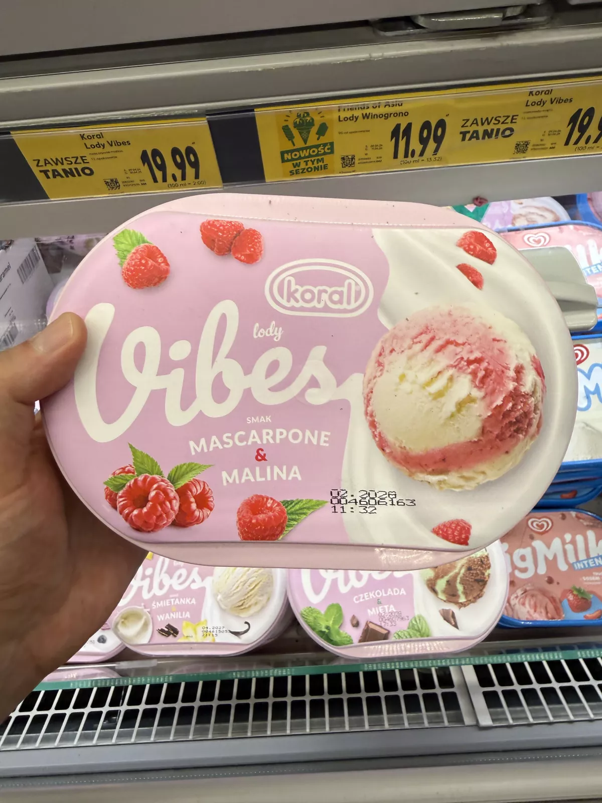 Koral Vibes Mascarpone & Malina | 510g / 1000ml