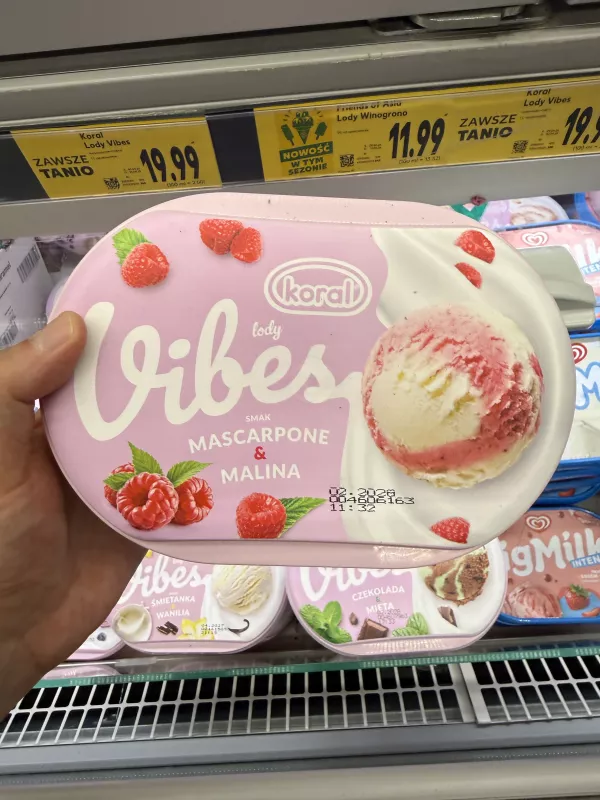 Koral Vibes Mascarpone & Malina | 510g / 1000ml
