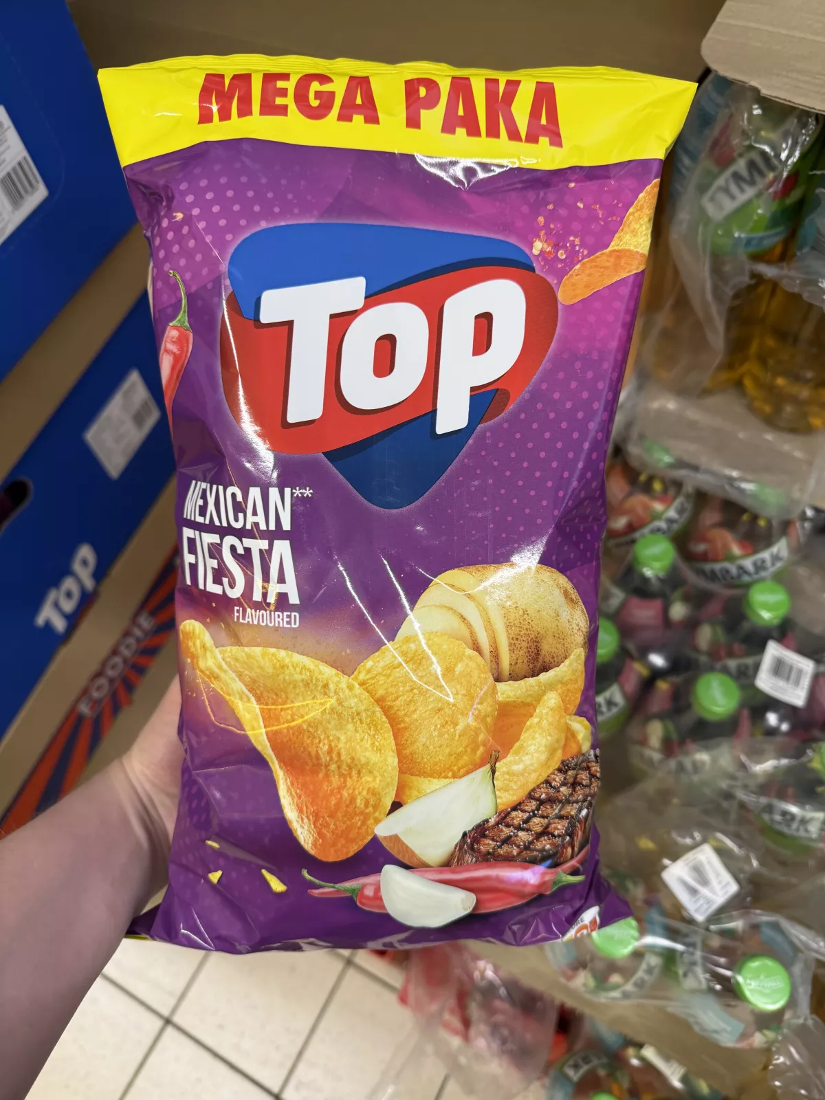 Top Mexican Fiesta Flavoured (Mega Paka) / Chipsy o smaku wołowiny z przyprawami | 300g