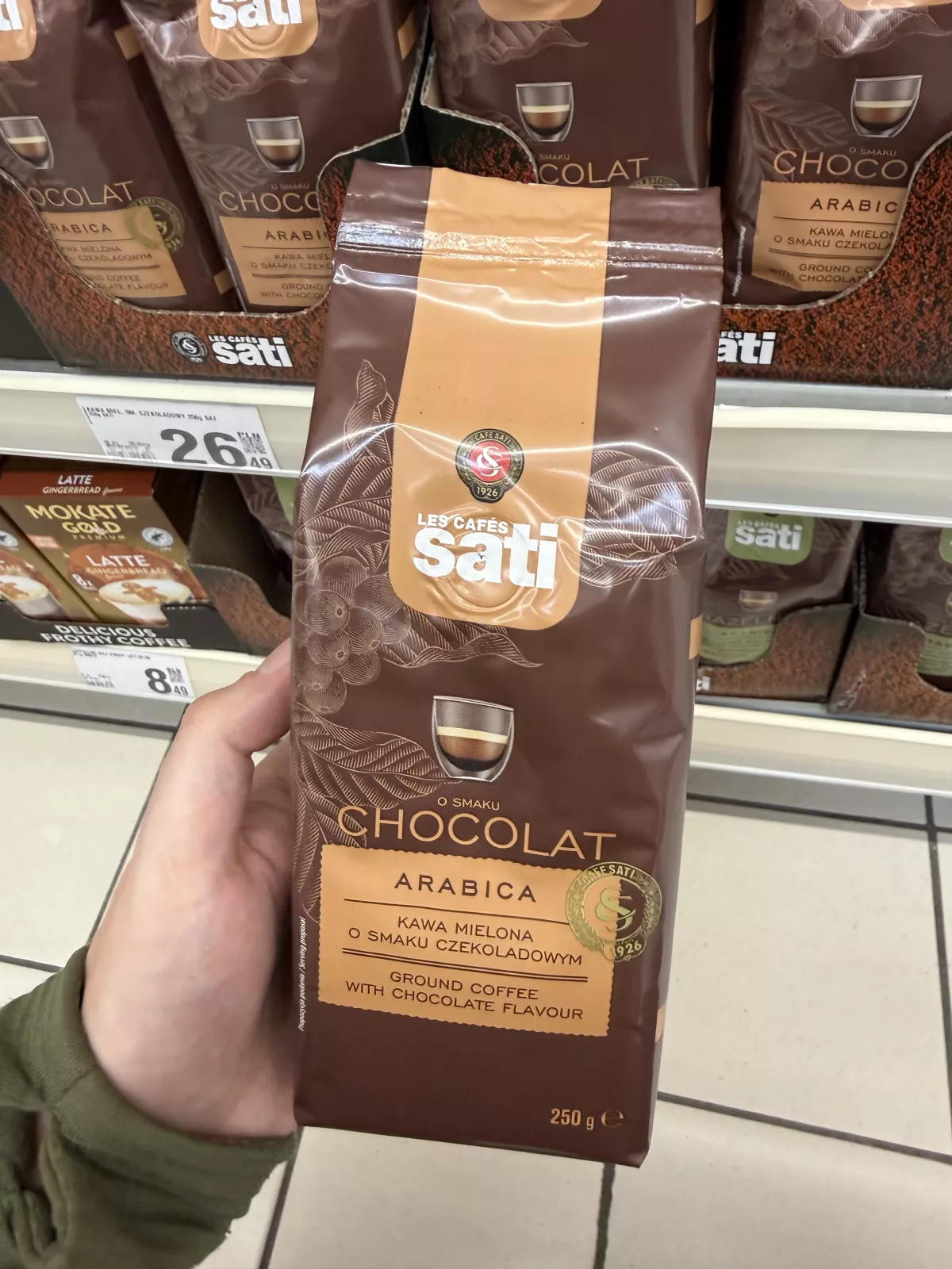 Sati Chocolat kawa mielona o smaku czekoladowym | 250g