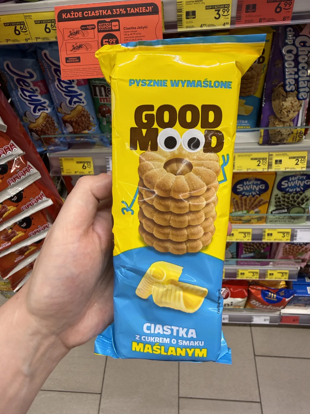 Good Mood Ciastka z cukrem o smaku maślanym | 120g