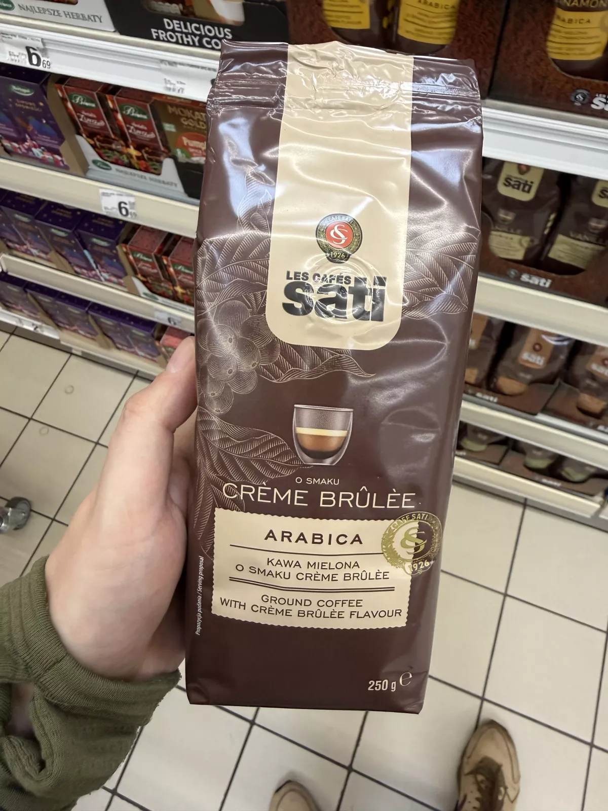 Sati Crème Brûlée Arabica kawa mielona o smaku crème brûlée | 250g