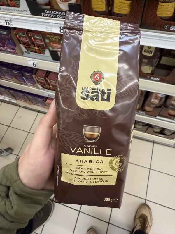 Sati Vanille Arabica kawa mielona o smaku waniliowym | 250g