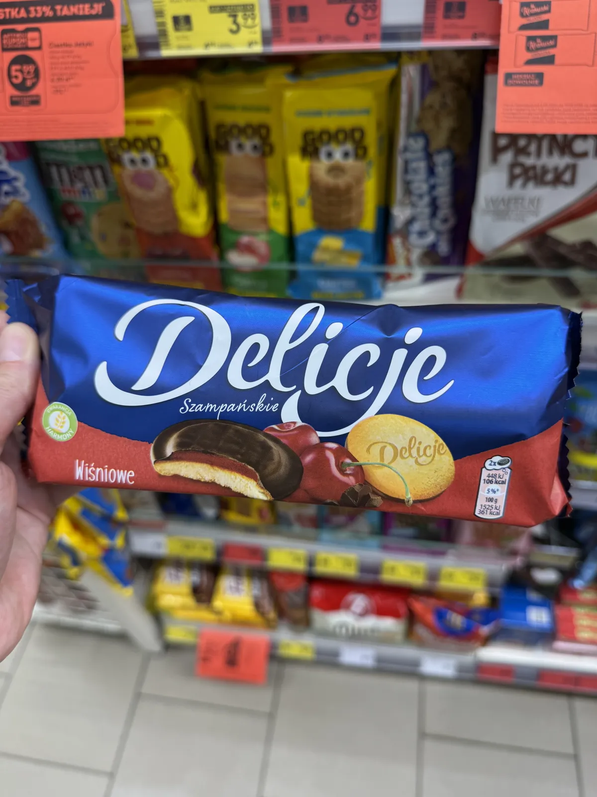 Delicje Szampańskie Wiśniowe | 147g