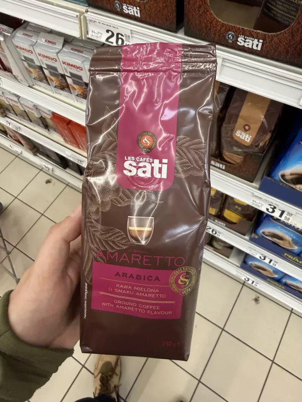 Sati Arabica kawa mielona o smaku amaretto | 250g