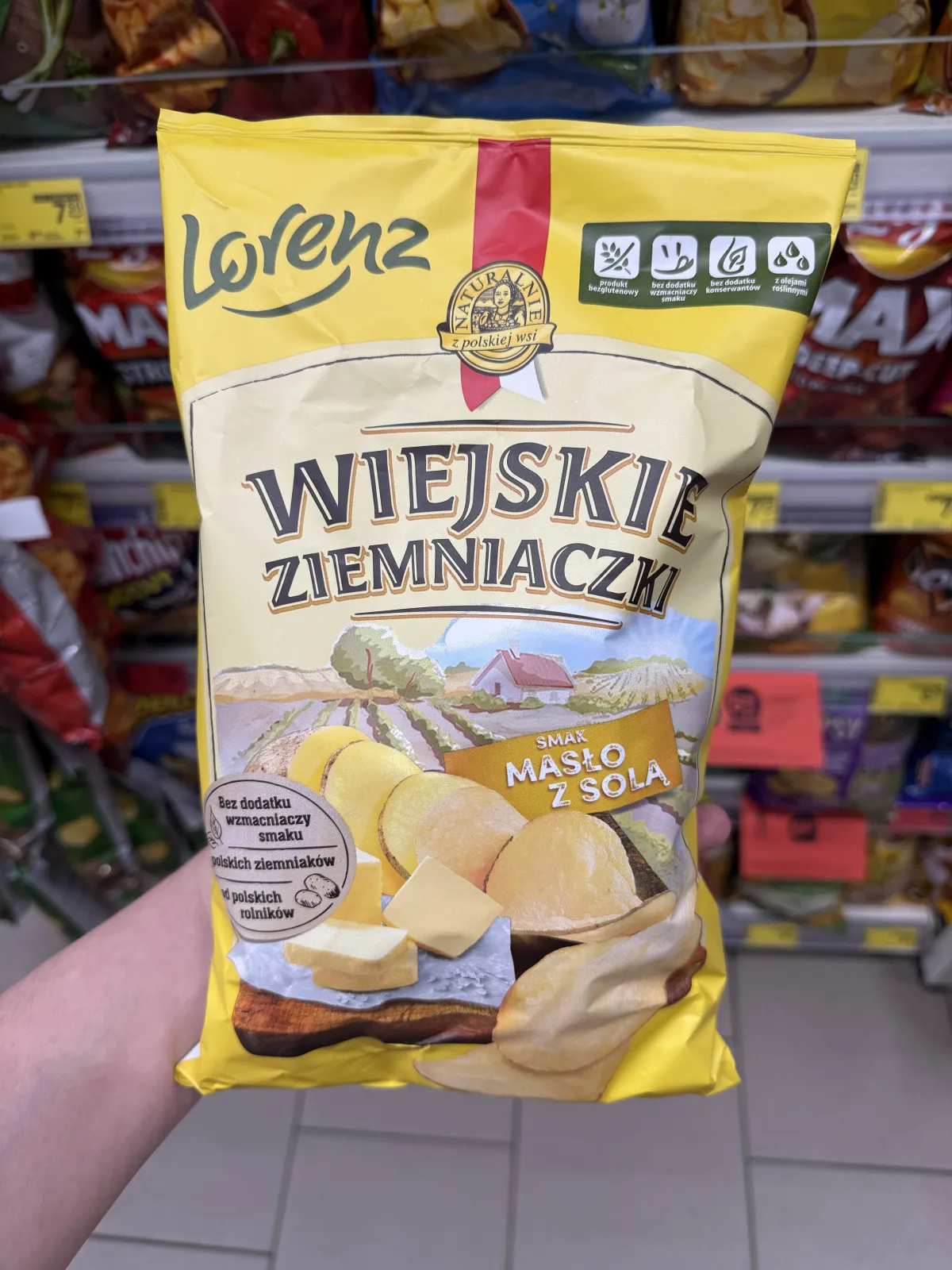 Lorenz Wiejskie Ziemniaczki smak Masło z solą | 130g