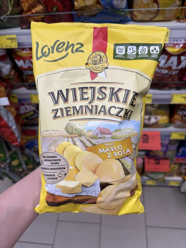 Lorenz Wiejskie Ziemniaczki smak Masło z solą | 130g