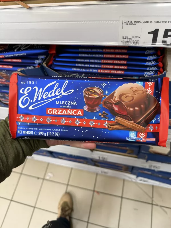 E. Wedel Czekolada Mleczna o smaku Grzańca | 290g