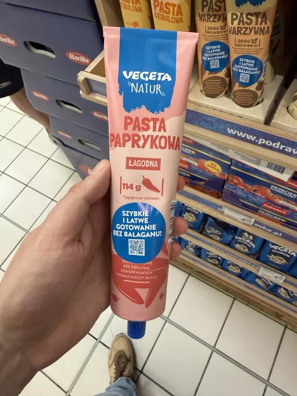 Vegeta Natur Pasta paprykowa łagodna | 190g