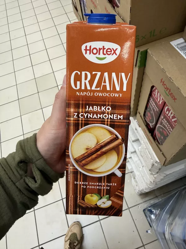 Hortex Grzany napój owocowy jabłko z cynamonem | 1000ml