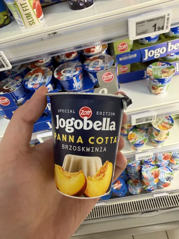 Zott Jogobella Jogurt Panna Cotta Brzoskwinia | 150g