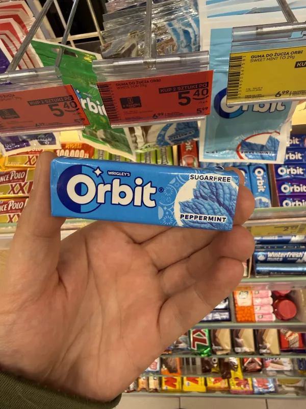 Orbit Peppermint Sugarfree | 14g