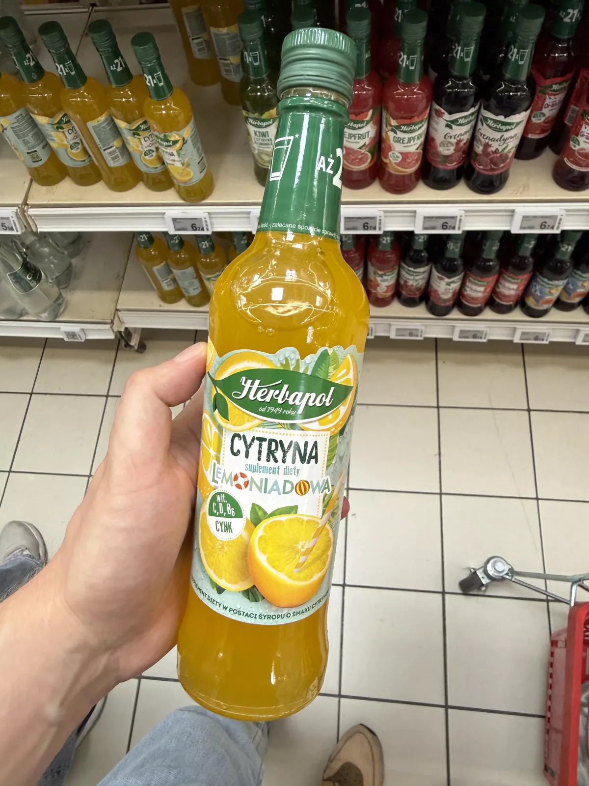 Herbapol Cytryna Lemoniadowa suplement diety syrop | 420ml