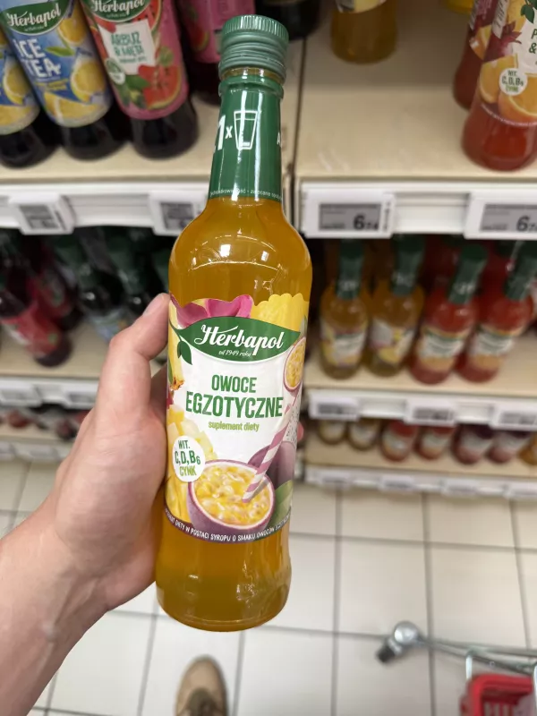 Herbapol Owoce egzotyczne suplement diety syrop | 420ml