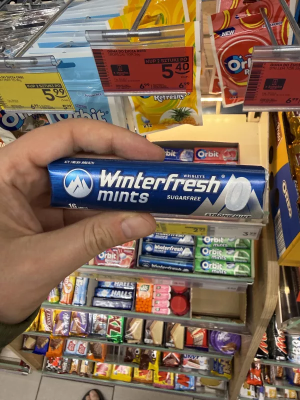 Winterfresh Mints Sugarfree Strong Mint | 28g