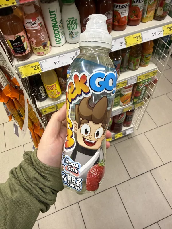 Wojanek GO! Woda + Sok Truskawka | 500ml