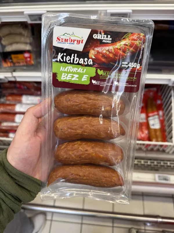 Szubryt Kiełbasa Naturali bez E Grill menu | 450g