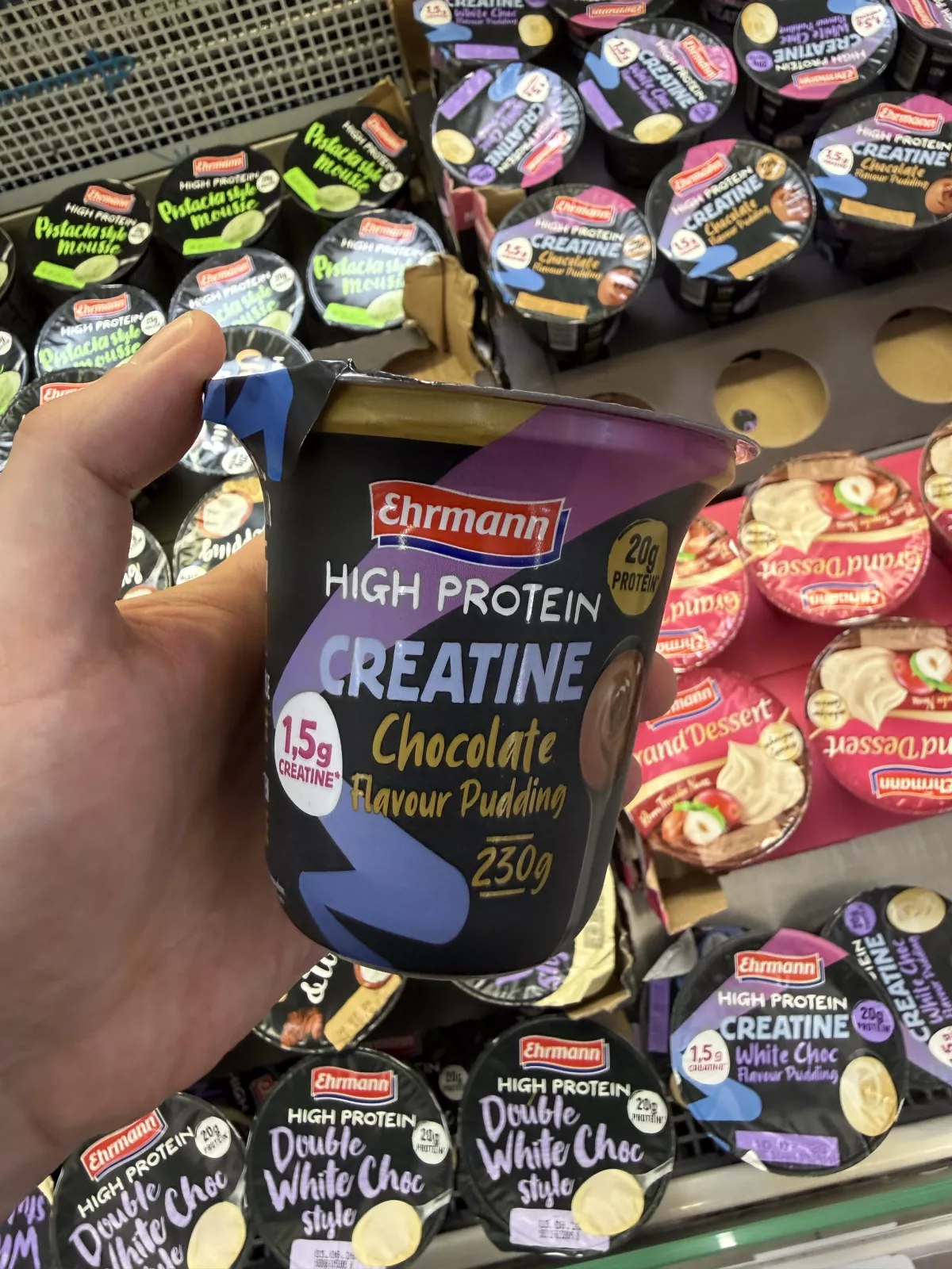 Ehrmann High Protein Creatine Chocolate Flavour Pudding | 230g