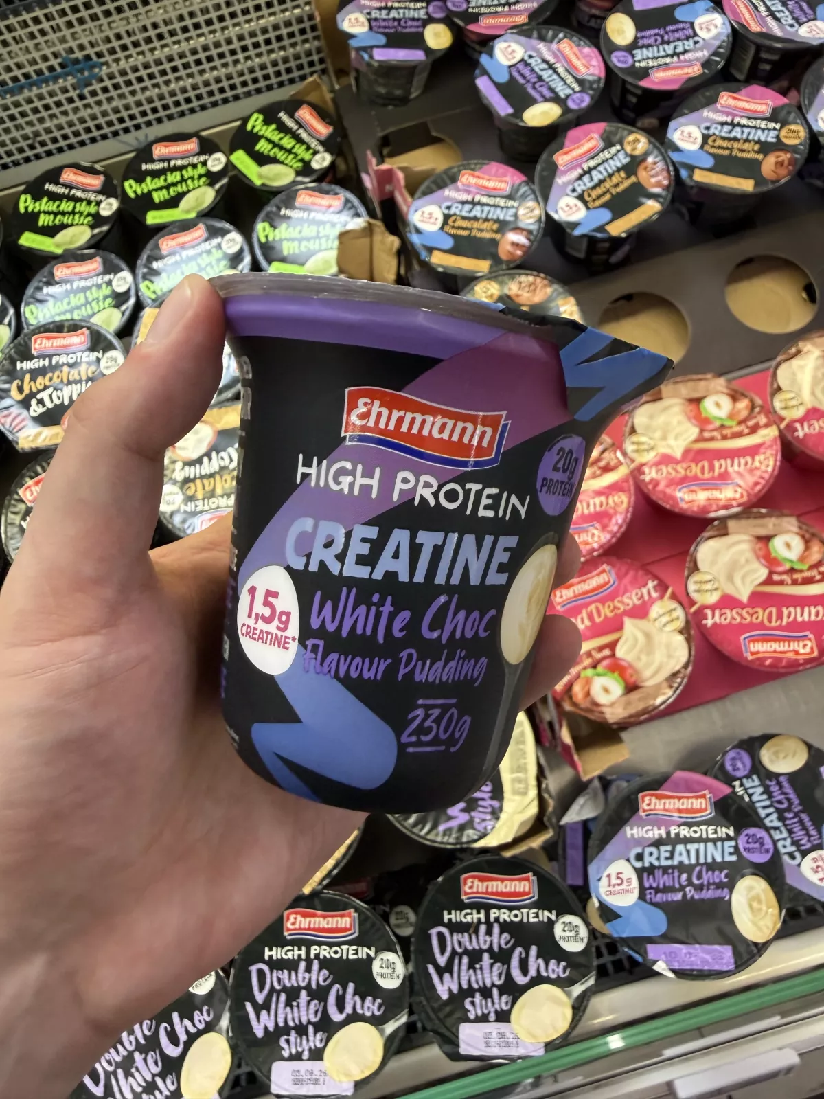 Ehrmann High Protein Creatine White Choc Flavour Pudding | 230g