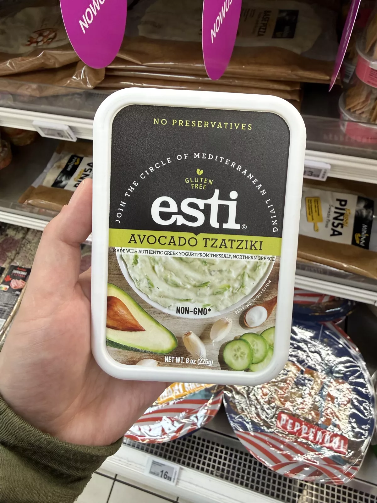 Esti Avocado Tzatziki / Sos Tzatziki z dodatkiem awokado | 226g