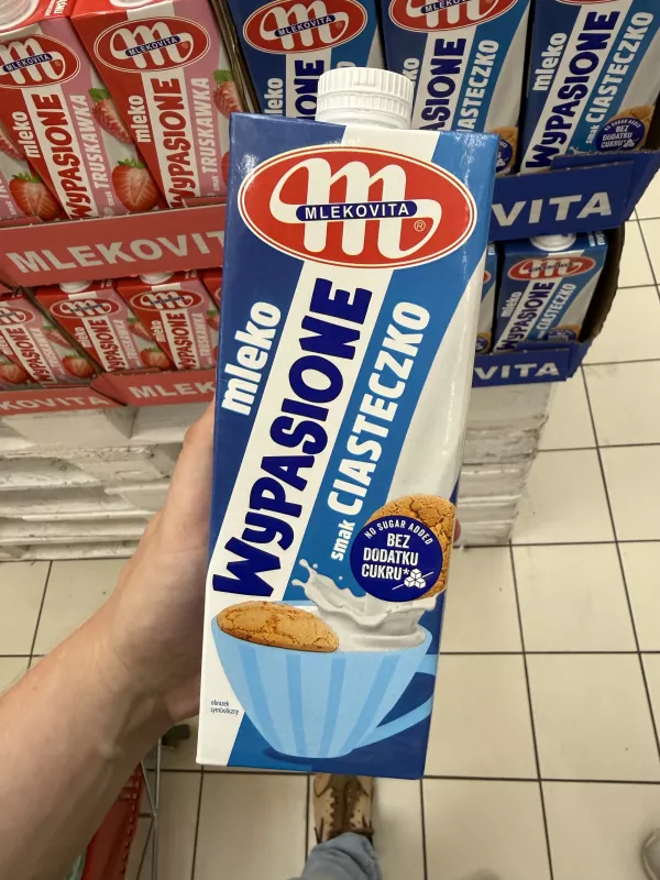 Mlekovita Wypasione mleko smak ciasteczko UHT 1,5% | 1000ml