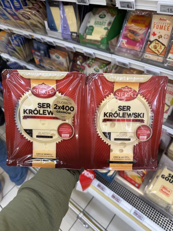 Sierpc Ser Królewski plastry Duopack | 2x400g