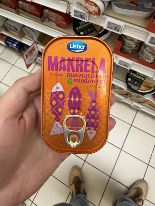 Lisner Makrela w sosie musztardowo-miodowym z kaparami | 110g