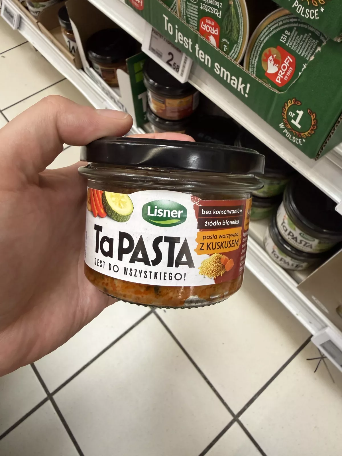Lisner TaPasta pasta warzywna z kuskusem | 180g