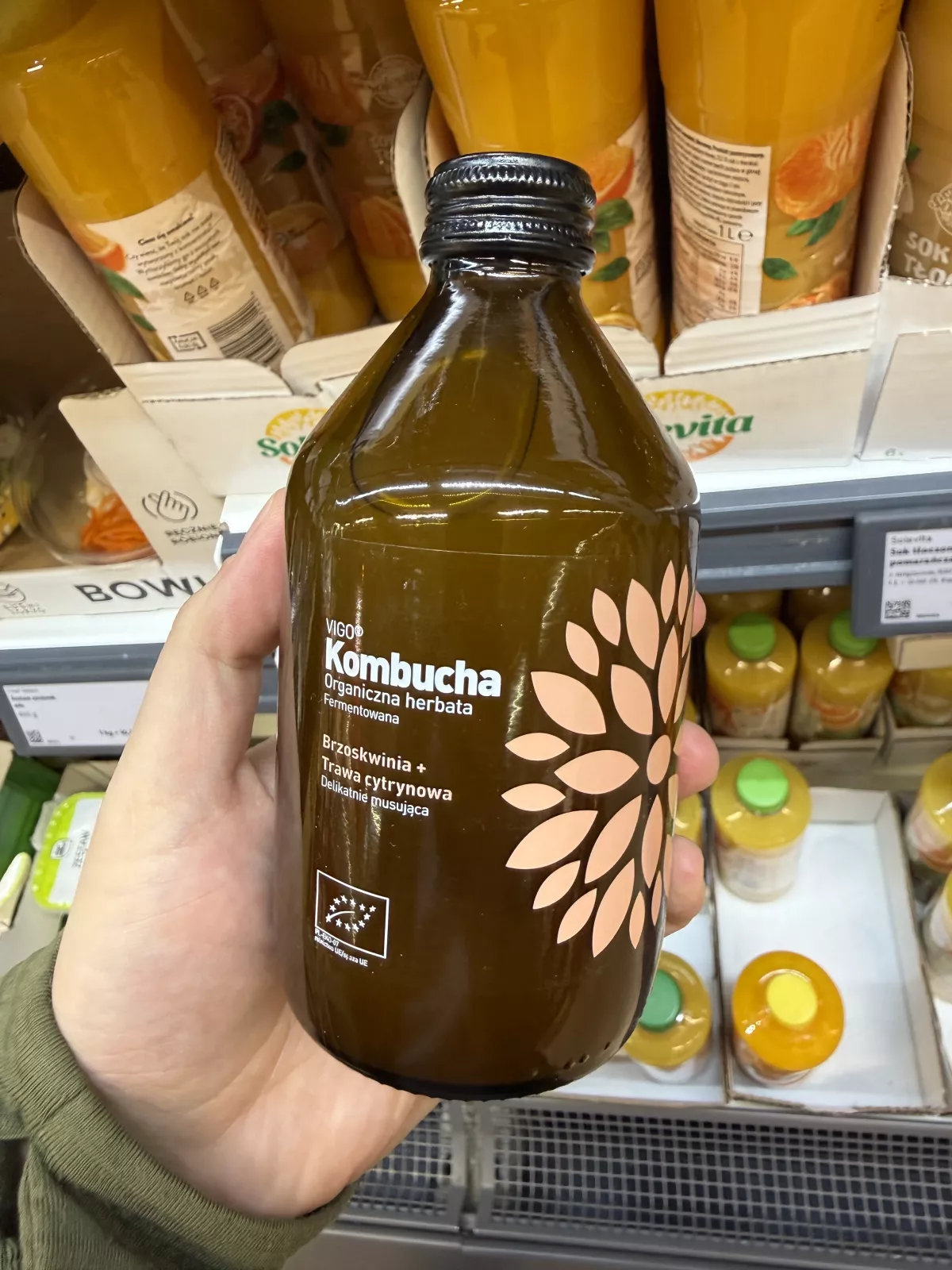 Vigo Kombucha Brzoskwinia + Trawa cytrynowa | 330ml