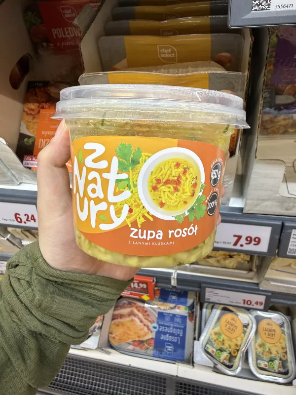 Z Natury Zupa rosół z lanymi kluskami | 450g