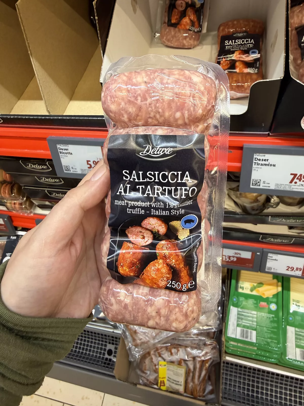 Deluxe Salsiccia al Tartufo / Kiełbasa wieprzowa z truflami letnimi w stylu włoskim | 250g