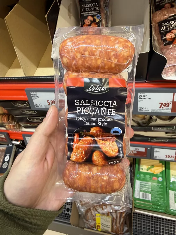 Deluxe Salsiccia Piccante / Pikantna kiełbasa wieprzowa w stylu włoskim | 250g